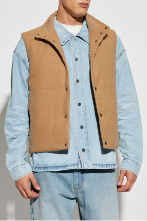 Paul Smith Down vest with stand-up collar