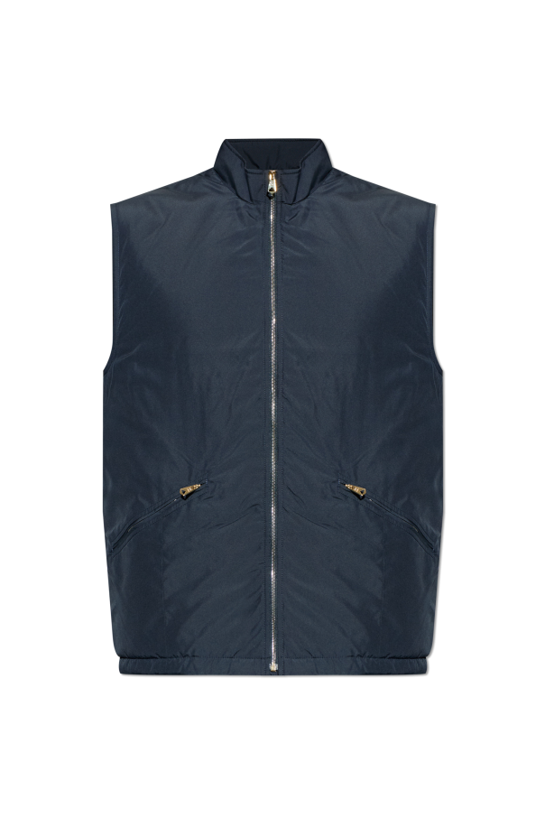 Insulated vest with a stand-up collar od Paul Smith
