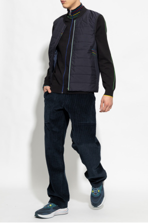 Vest with quilted front panel od PS Paul Smith