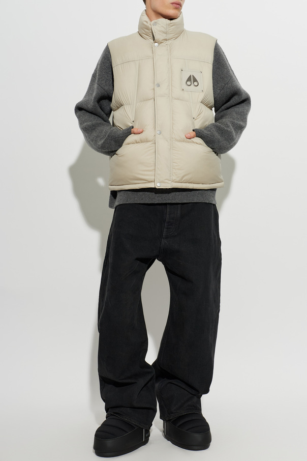 Moose Knuckles Down gilet with logo appliqué