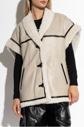 Isabel Marant Leather vest Medilia