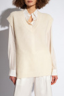 Fabiana Filippi cream V-neck vest