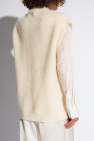 Fabiana Filippi cream V-neck vest