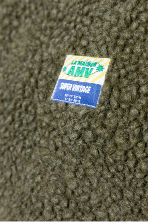 American Vintage Furry vest with logo patch