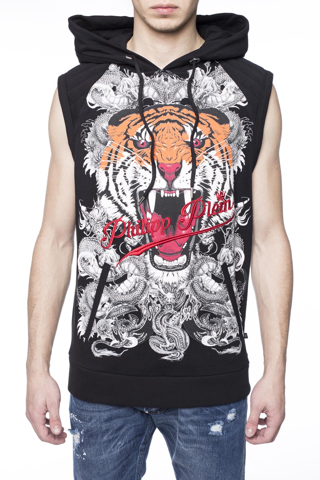 philipp plein sleeveless hoodie