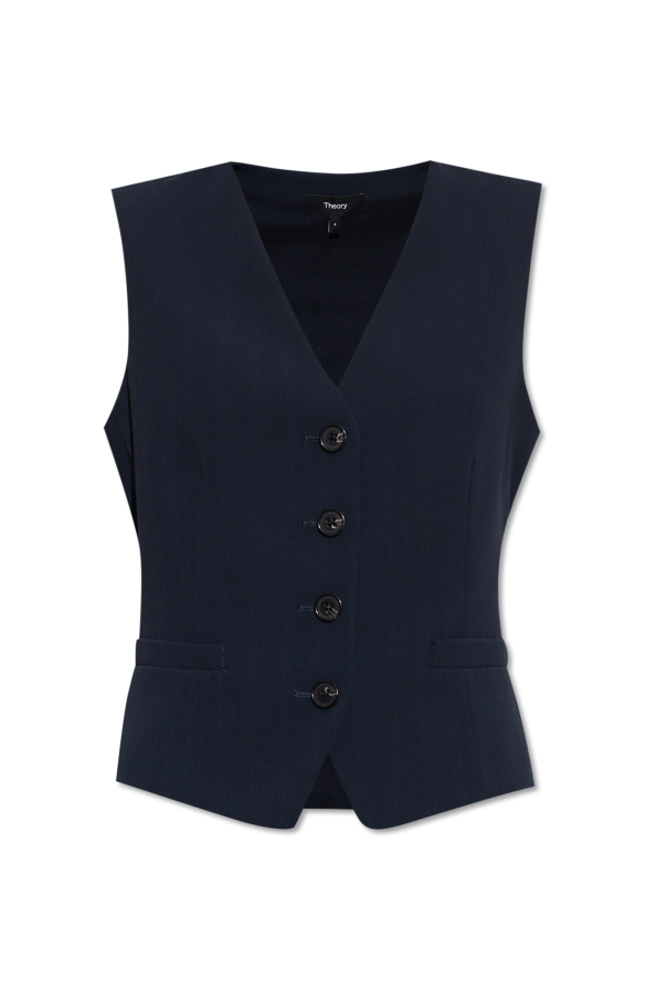 Theory Ribbed Waistcoat