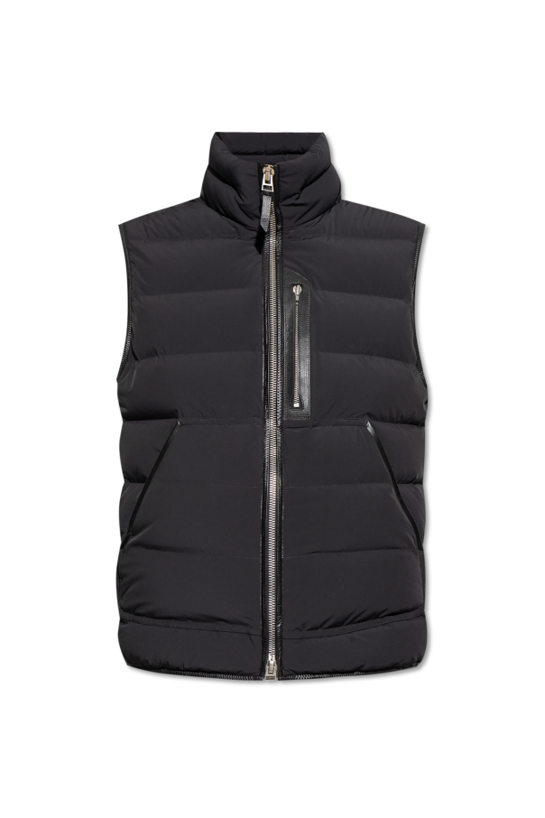 Tom Ford Down vest with stand-up collar