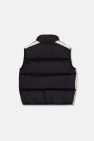 Palm Angels Kids BLACK Insulated quilted vest