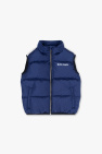 Palm Angels Kids NAVY BLUE Vest with logo