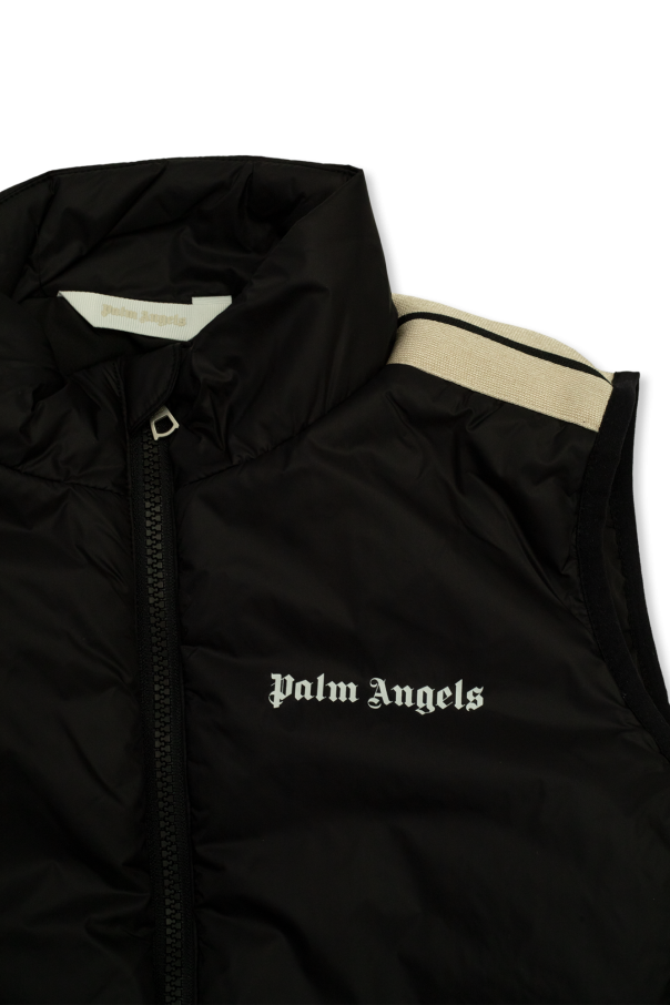Palm Angels Kids Vest with stand collar