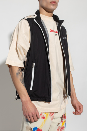 Palm Angels BLACK Vest with logo
