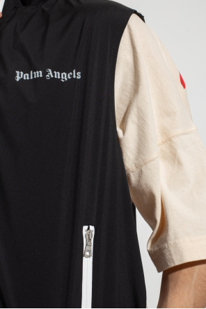 Palm Angels BLACK Vest with logo