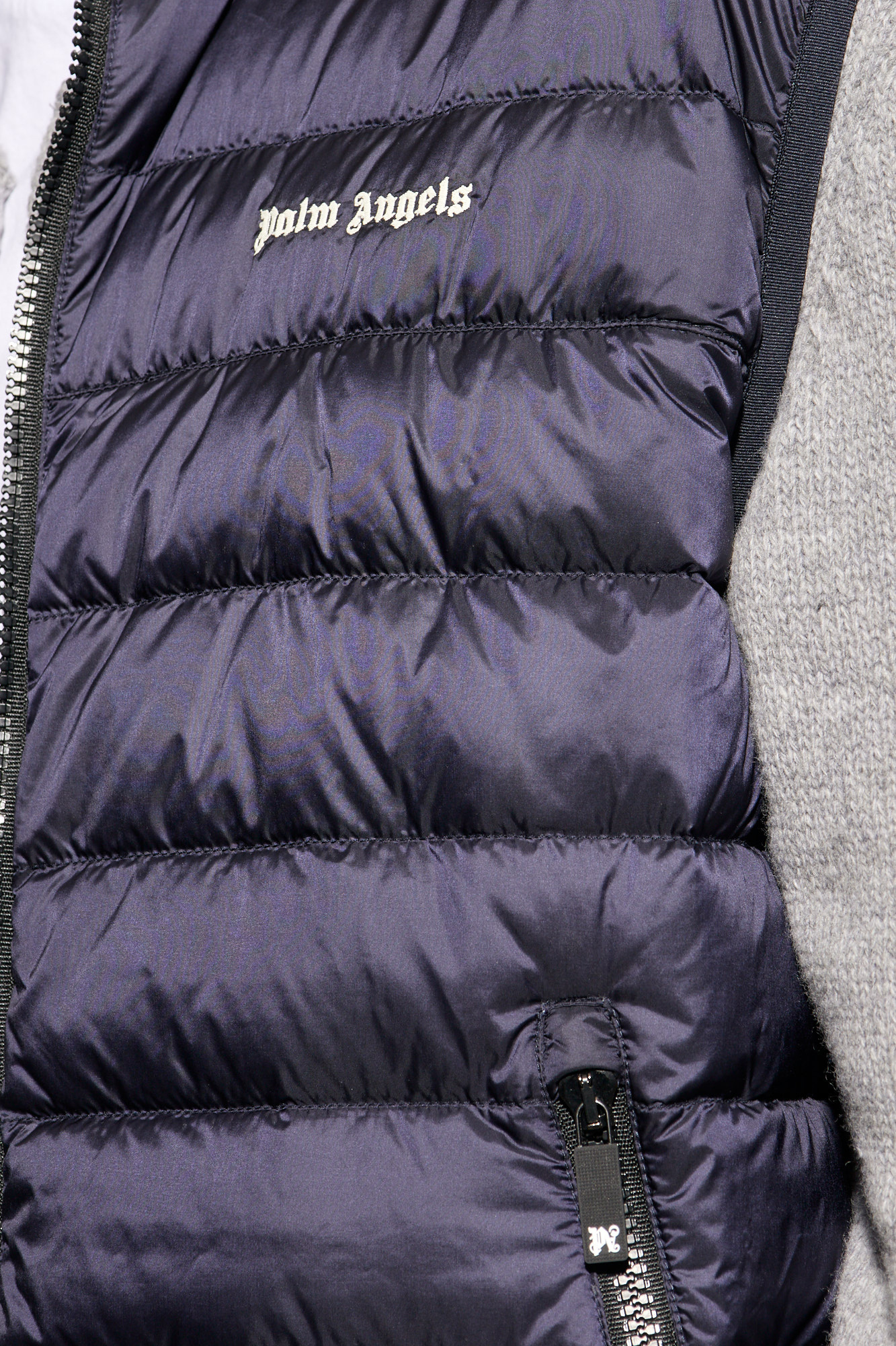 Palm Angels Quilted vest with logo
