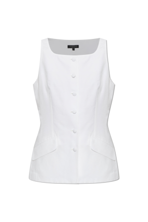 Vest with decorative flaps