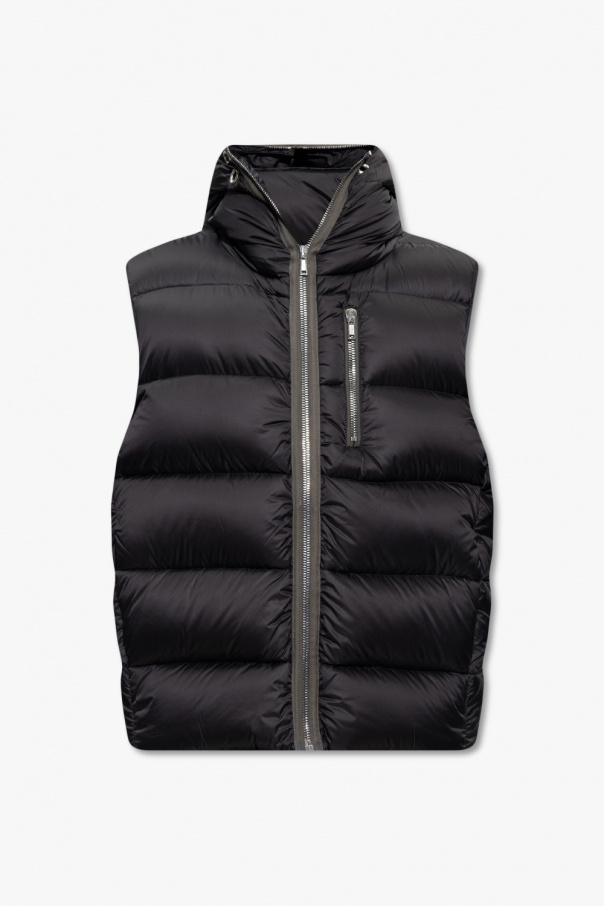 Rick Owens Quilted hooded dress