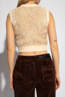 Loewe cream Cotton vest with logo