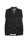Maison Margiela BLACK Vest with vintage effect