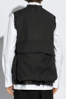 Maison Margiela BLACK Vest with vintage effect