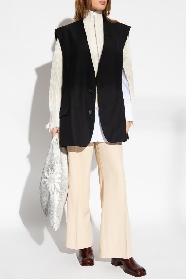 MM6 Maison Margiela Raw-trimmed vest