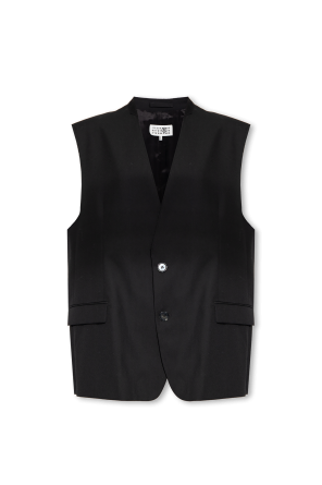 Raw-trimmed vest od MA-1 Air Force Jacket