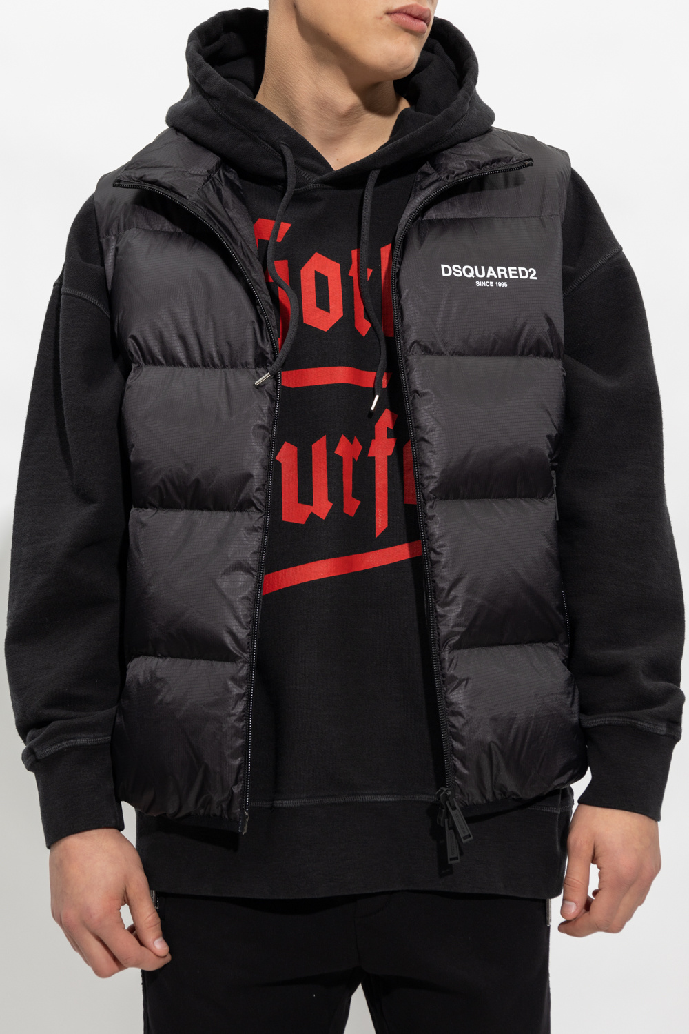 Dsquared2 Down vest with logo