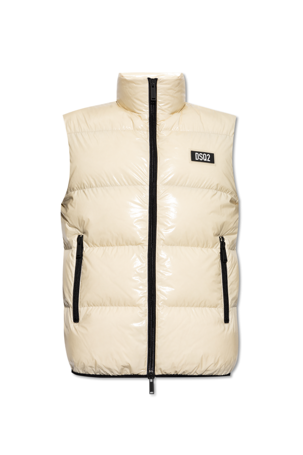 Dsquared2 Down vest with stand-up collar