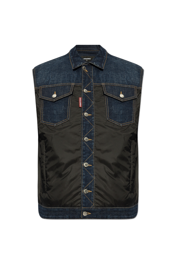 Dsquared2 Vest made of combined materials
