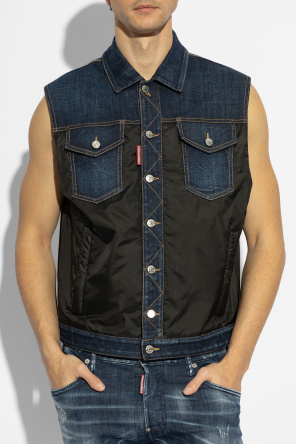 Dsquared2 Vest made of combined materials