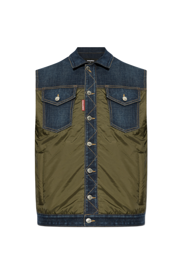 Vest made of combined materials, zdjęcie 1 Vest made of combined materials od Dsquared2