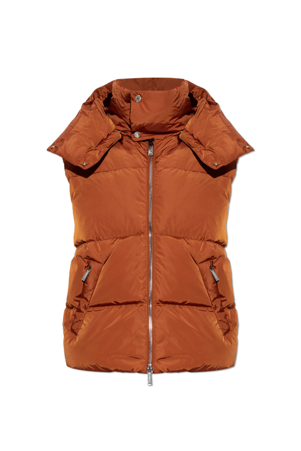 Quilted vest with detachable hood od Dsquared2
