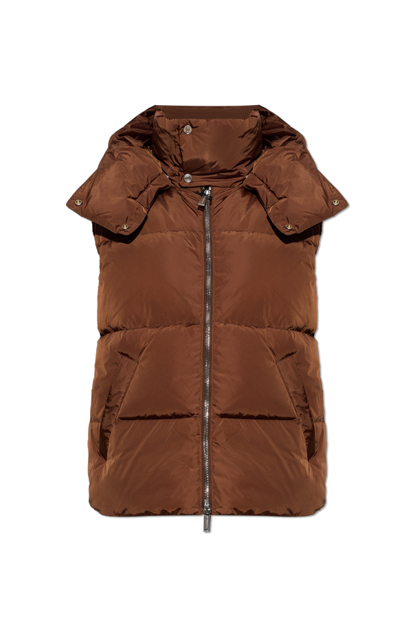 Quilted vest with detachable hood od Dsquared2