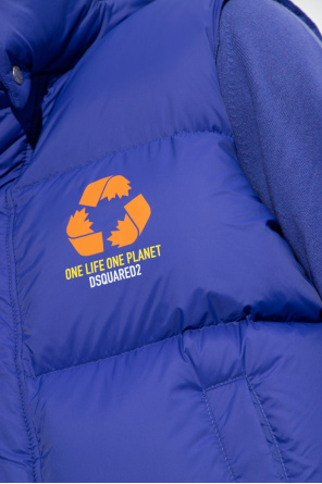 Dsquared2 The ‘One Life One Planet’ collection vest with logo