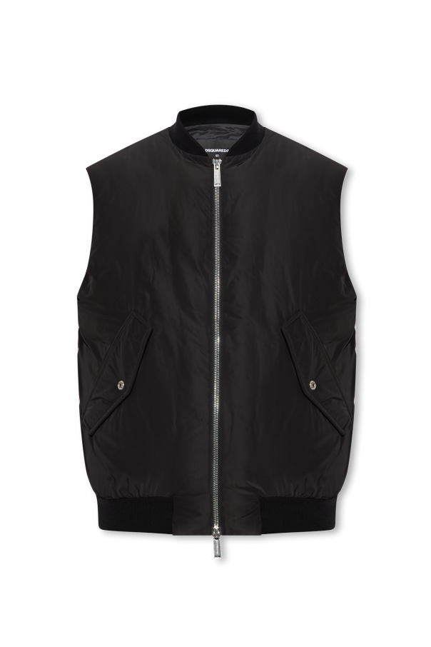 Dsquared2 Down vest with reflective back