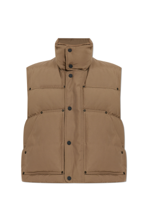 Quilted vest with logo
