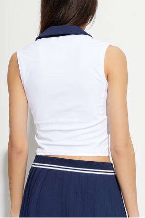 Sporty & Rich Sleeveless top with sweetheart neckline