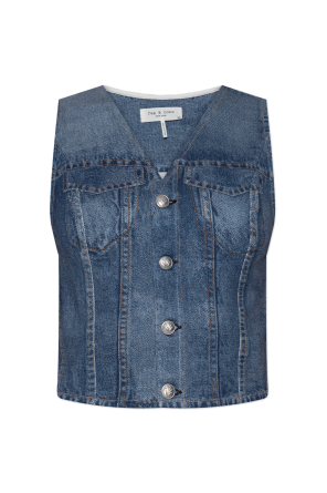 Kamizelka z materiału imitującego jeans od Rag & Bone 