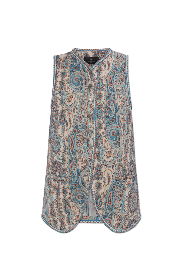 Patterned vest od Etro