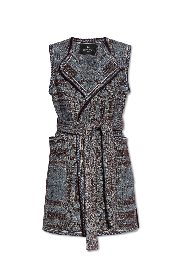 Vest with waist belt od Etro