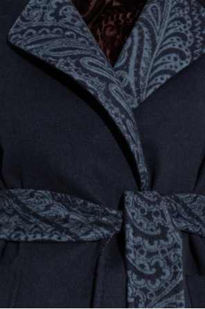 Etro Wollweste mit Gürtel