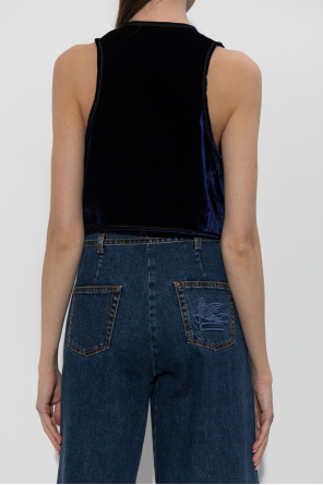 Etro Chaleco de terciopelo