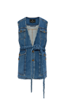 Etro Long denim vest