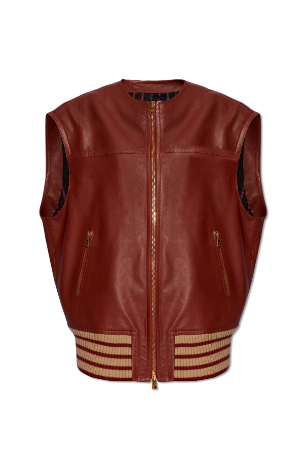 Etro Leather 'oversize' vest