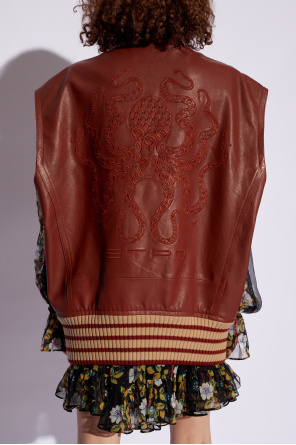 Etro Leather 'oversize' vest