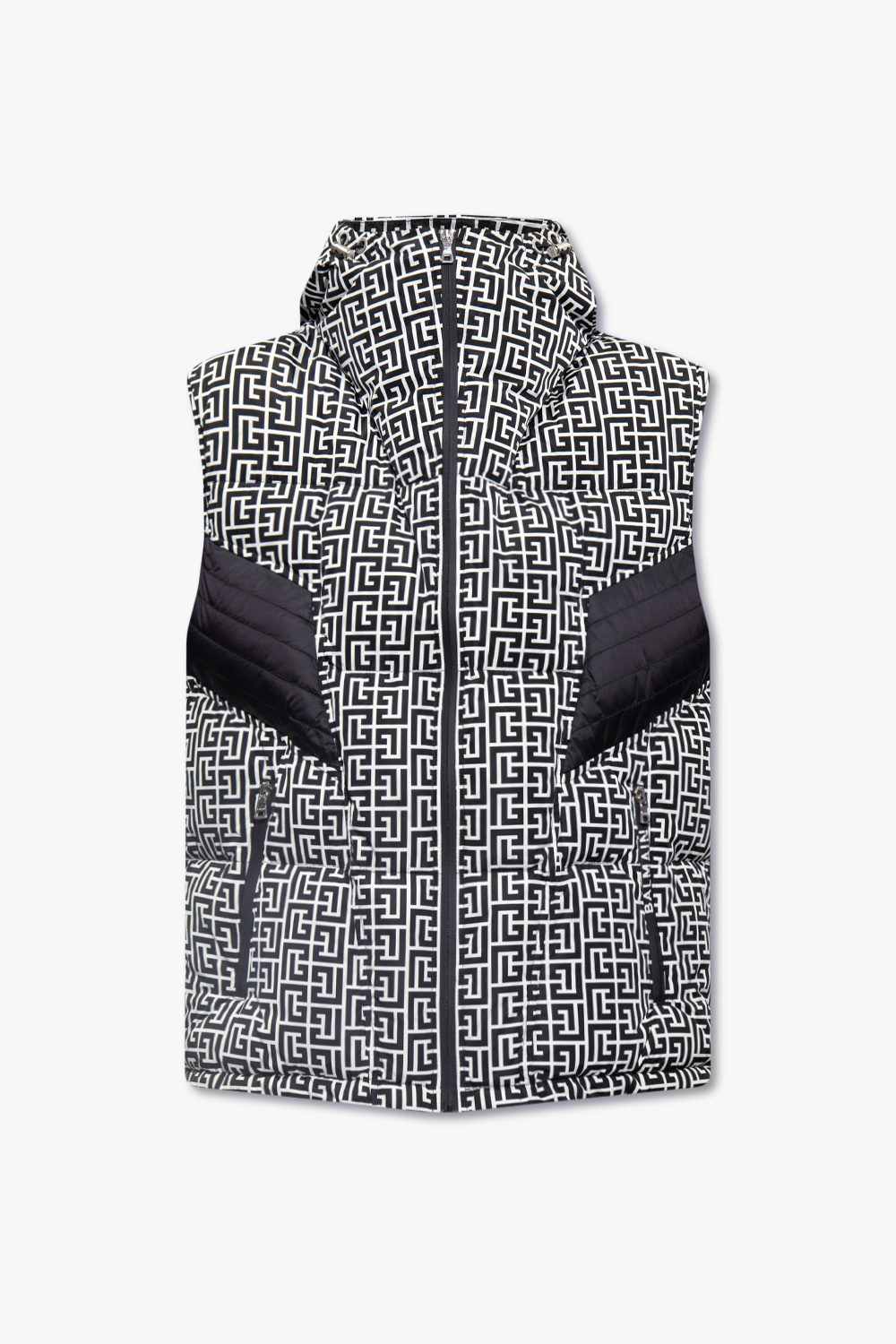 Balmain Hooded Vest Men's Black