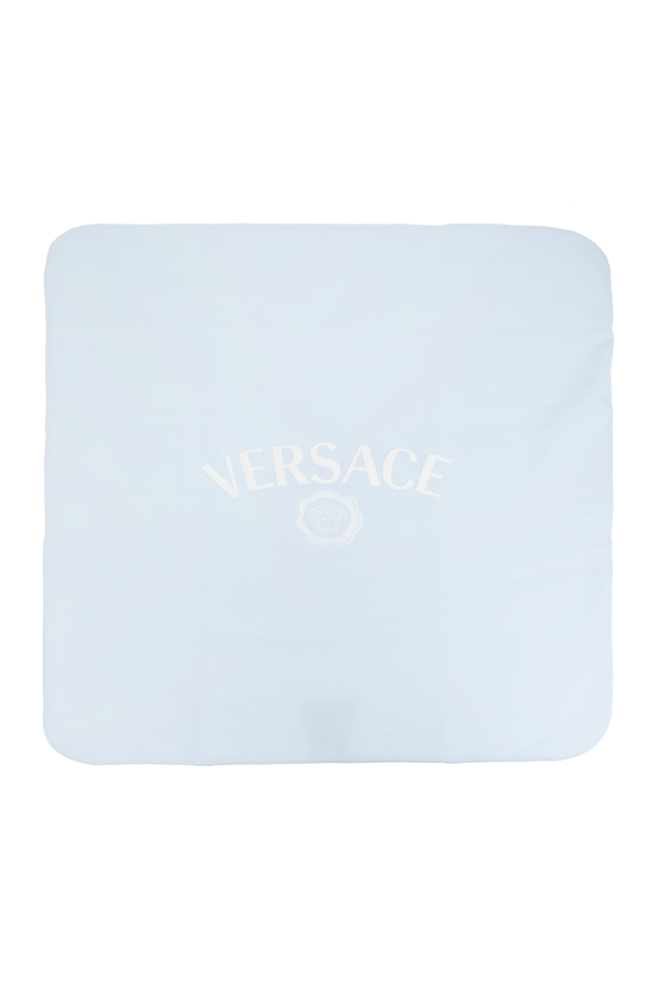 Cotton baby blanket with logo od Versace Kids