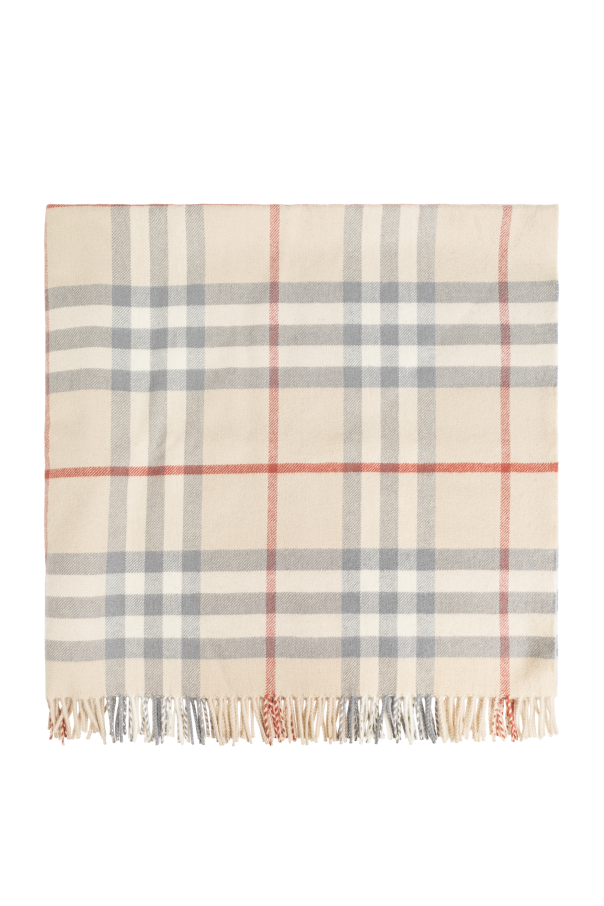 Burberry Kids Baby Blanket with Check Pattern