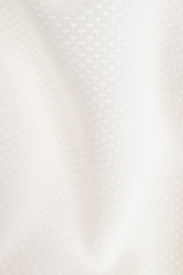 Gucci Kids Cotton baby blanket with signature Web stripe