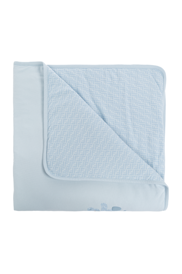 Blanket with monogram od Fendi Kids