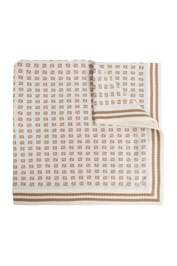 Blanket with logo od Fendi Kids