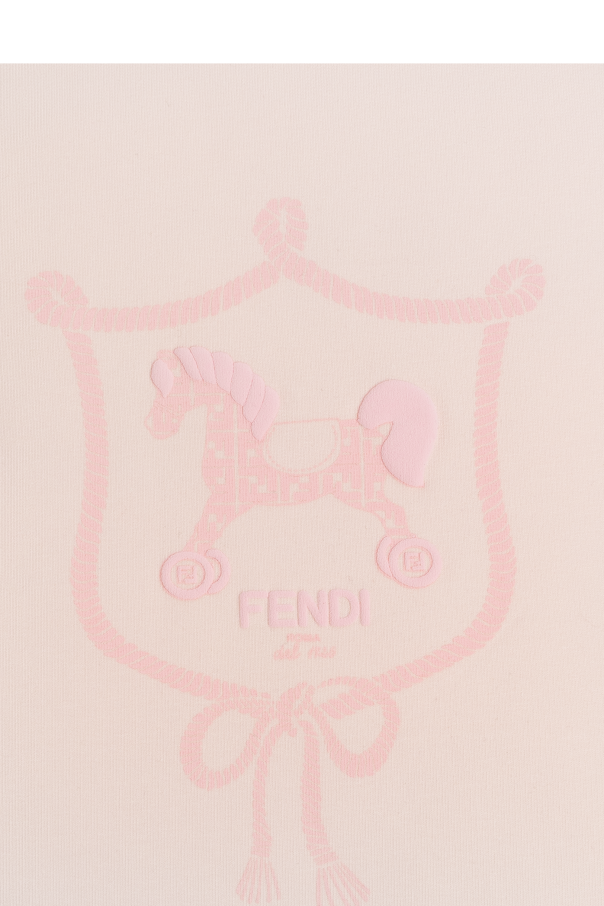 Fendi Kids Manta con logotipo